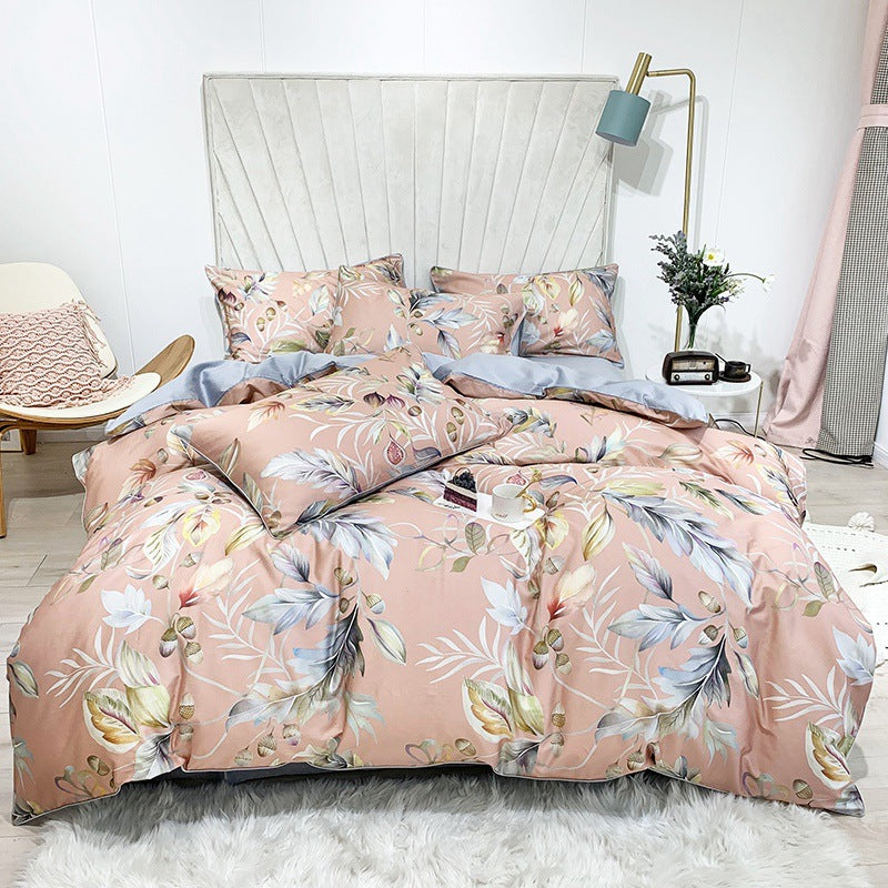 Artisan Bloom: Digital Print Cotton Bedding Set