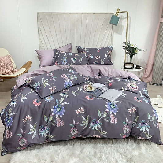 Artisan Bloom: Digital Print Cotton Bedding Set