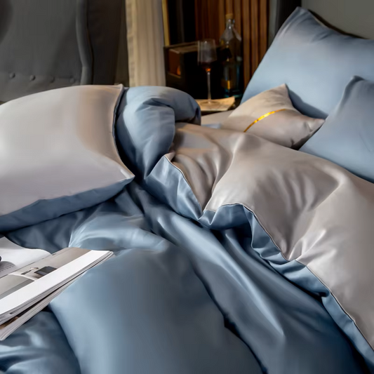 Double-Ply Elegance: Luxury Long-Staple Cotton Bedding Set