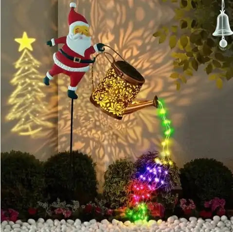 Santa Glow Solar Kettle Lights