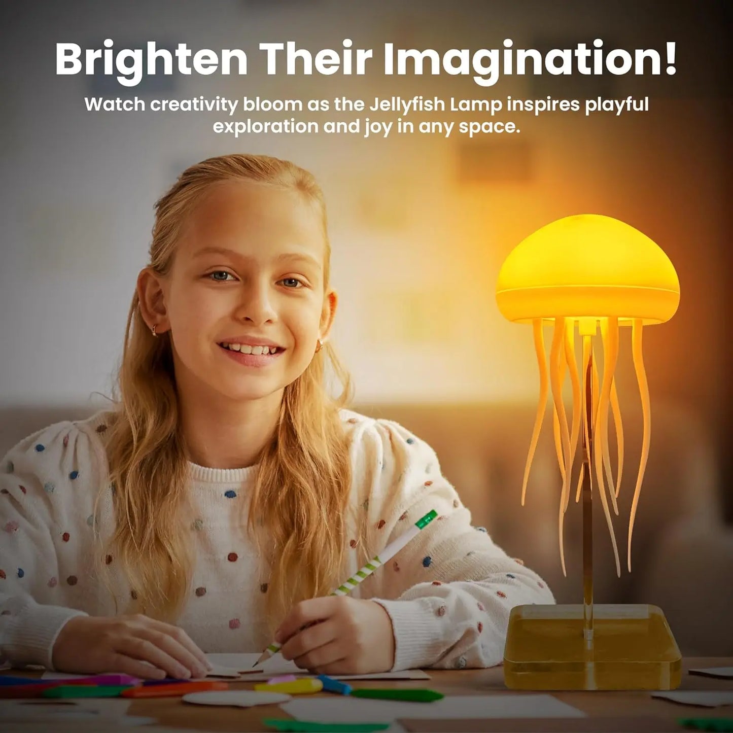 Aurora Jellyfish Voice‑Control Night Light
