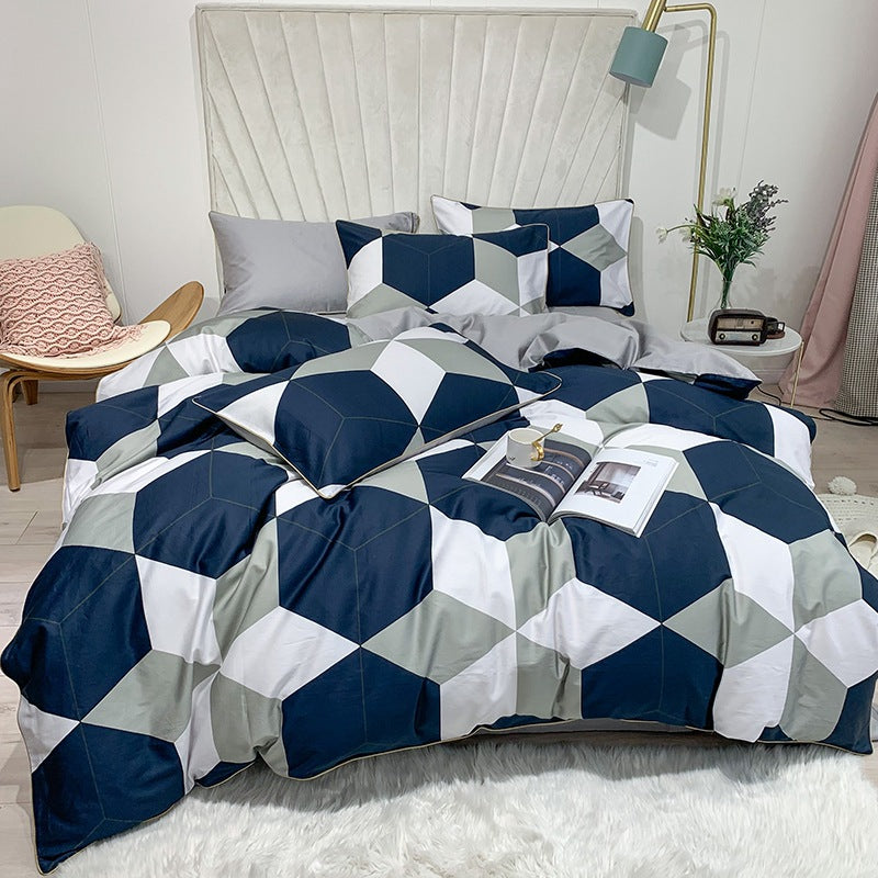 Artisan Bloom: Digital Print Cotton Bedding Set
