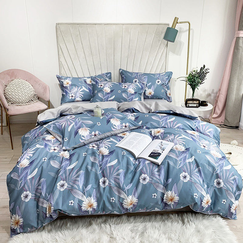 Artisan Bloom: Digital Print Cotton Bedding Set
