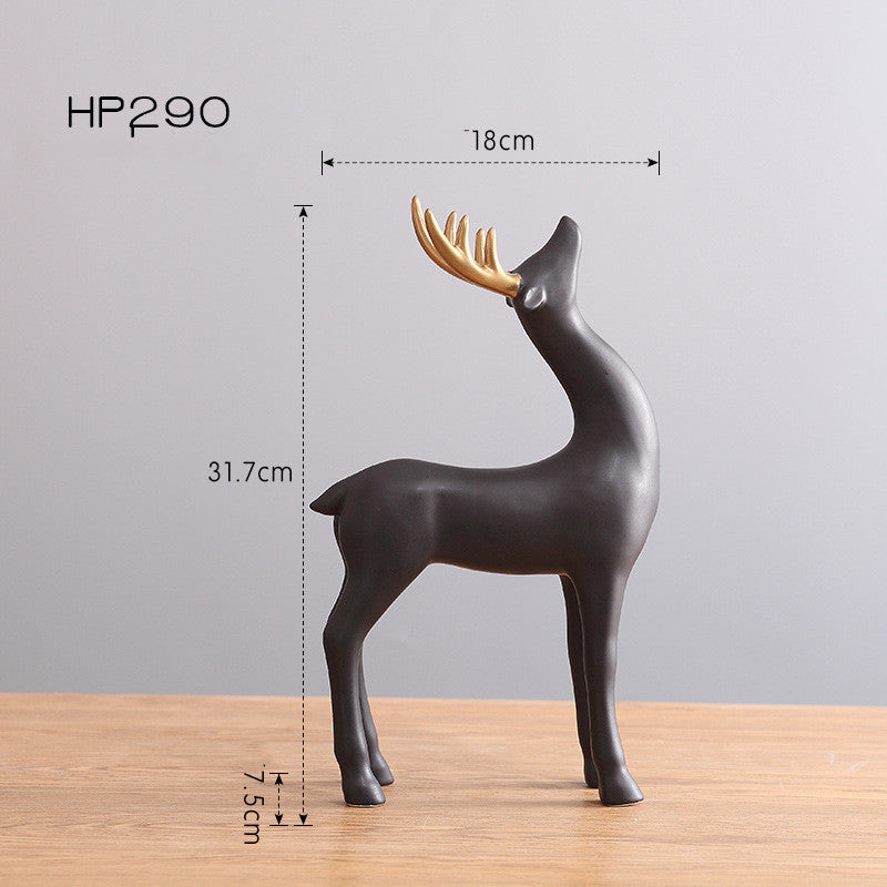 Nordic Elk Elegance: Home Decoration Accessories