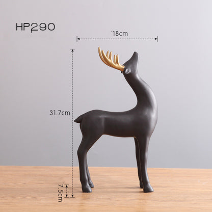 Nordic Elk Elegance: Home Decoration Accessories