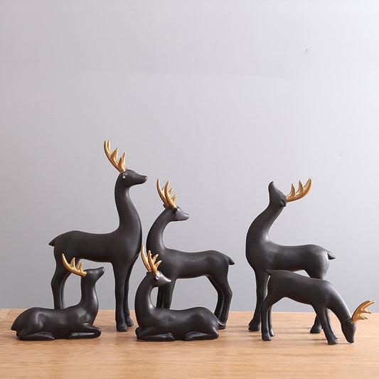 Nordic Elk Elegance: Home Decoration Accessories