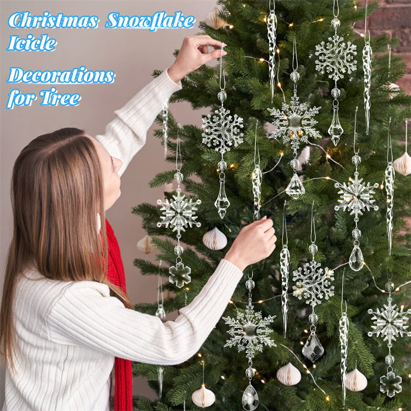 Festive Splendor: Christmas Tree Hanging Pendants (10pcs)