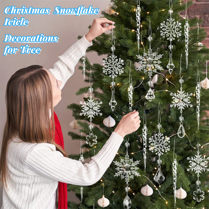 Festive Splendor: Christmas Tree Hanging Pendants (10pcs)