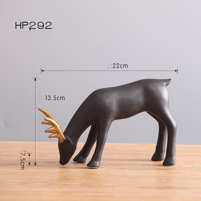 Nordic Elk Elegance: Home Decoration Accessories