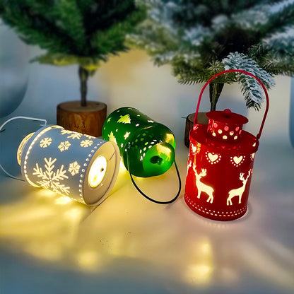 Nordic Glow: LED Lantern Candle Lights