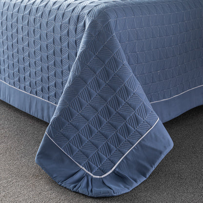 Cozy Haven – Solid Color Quilted Bed Cover Set
