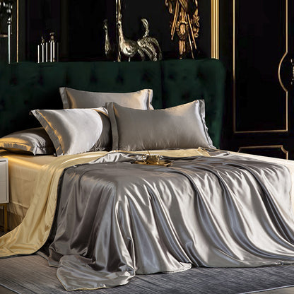 Modern Elegance Minimalism: Mulberry Silk Bedding Set