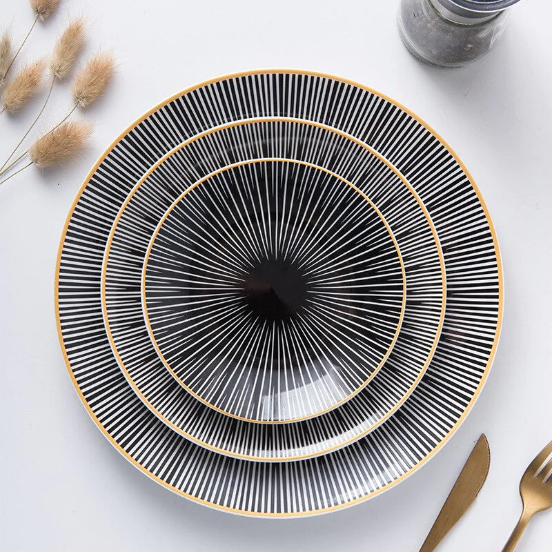 Nordic Geometric Style Plate Set