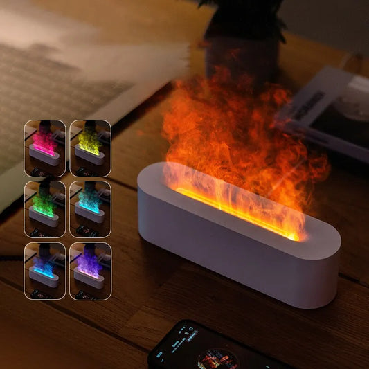 RGB Flame Aroma Diffuser & Humidifier: A Symphony of Scent, Sight, and Serenity