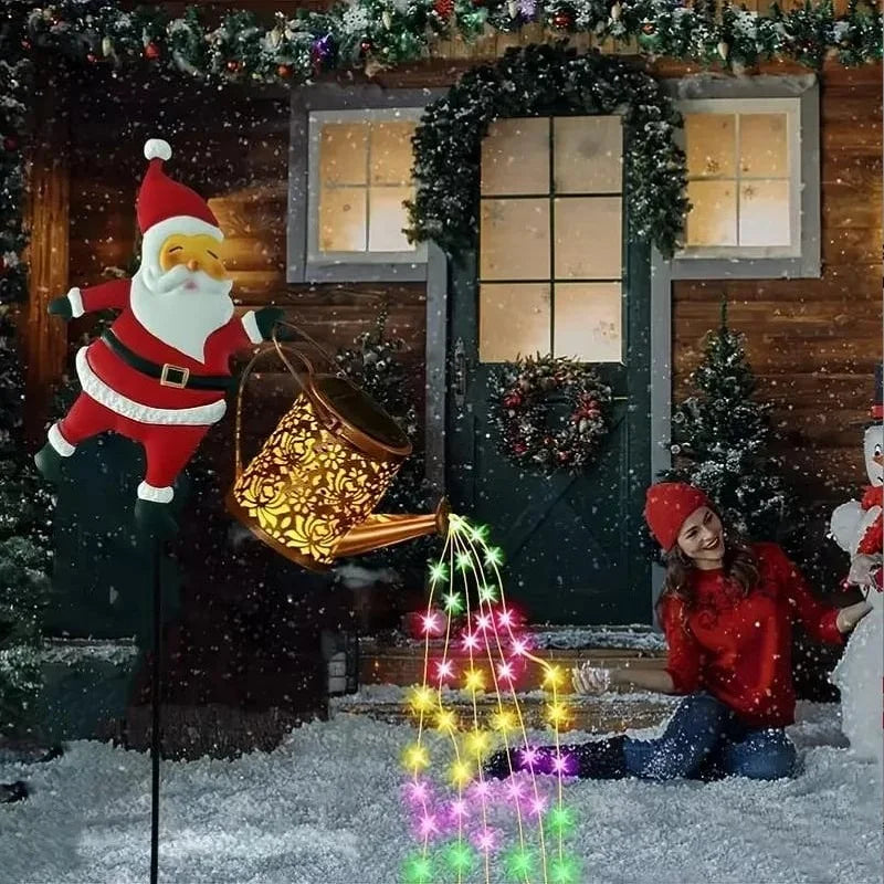Santa Glow Solar Kettle Lights