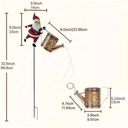 Santa Glow Solar Kettle Lights