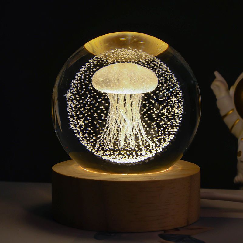 Cosmic Elegance: USB LED Galaxy Crystal Ball