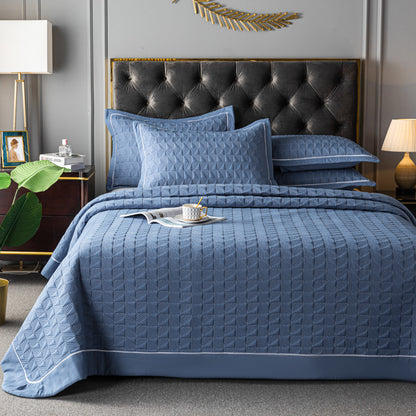 Cozy Haven – Solid Color Quilted Bed Cover Set