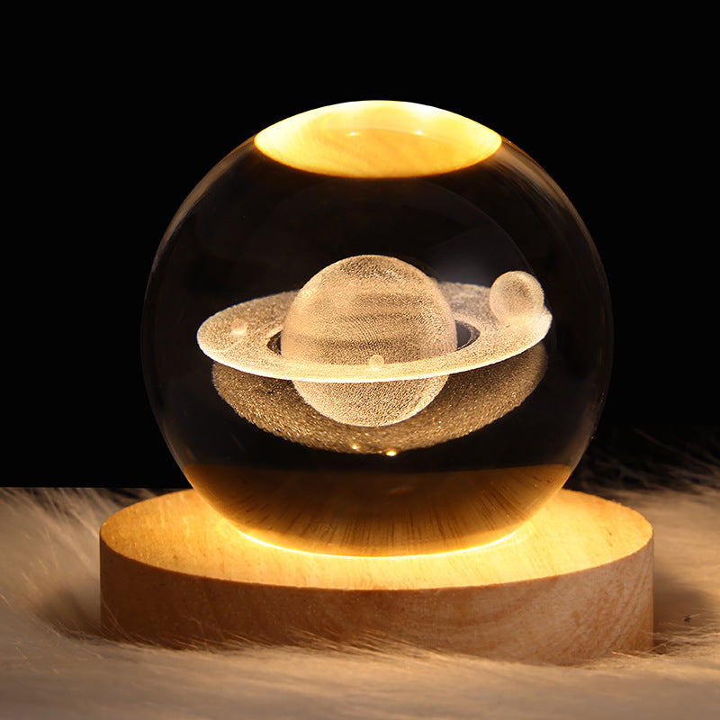 Cosmic Elegance: USB LED Galaxy Crystal Ball