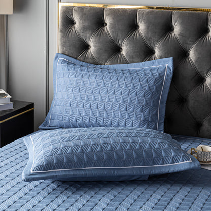 Cozy Haven – Solid Color Quilted Bed Cover Set